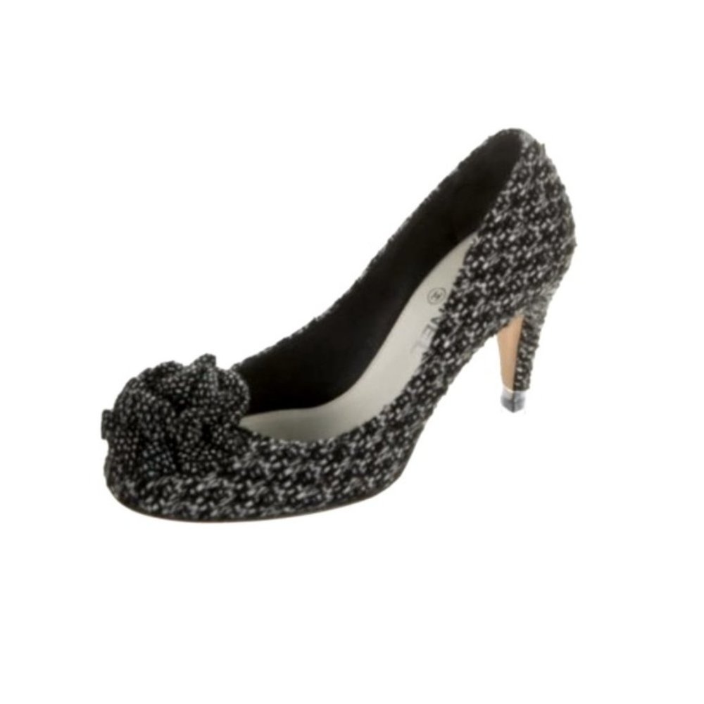 CHANEL Camellia Accent Pumps Size 9